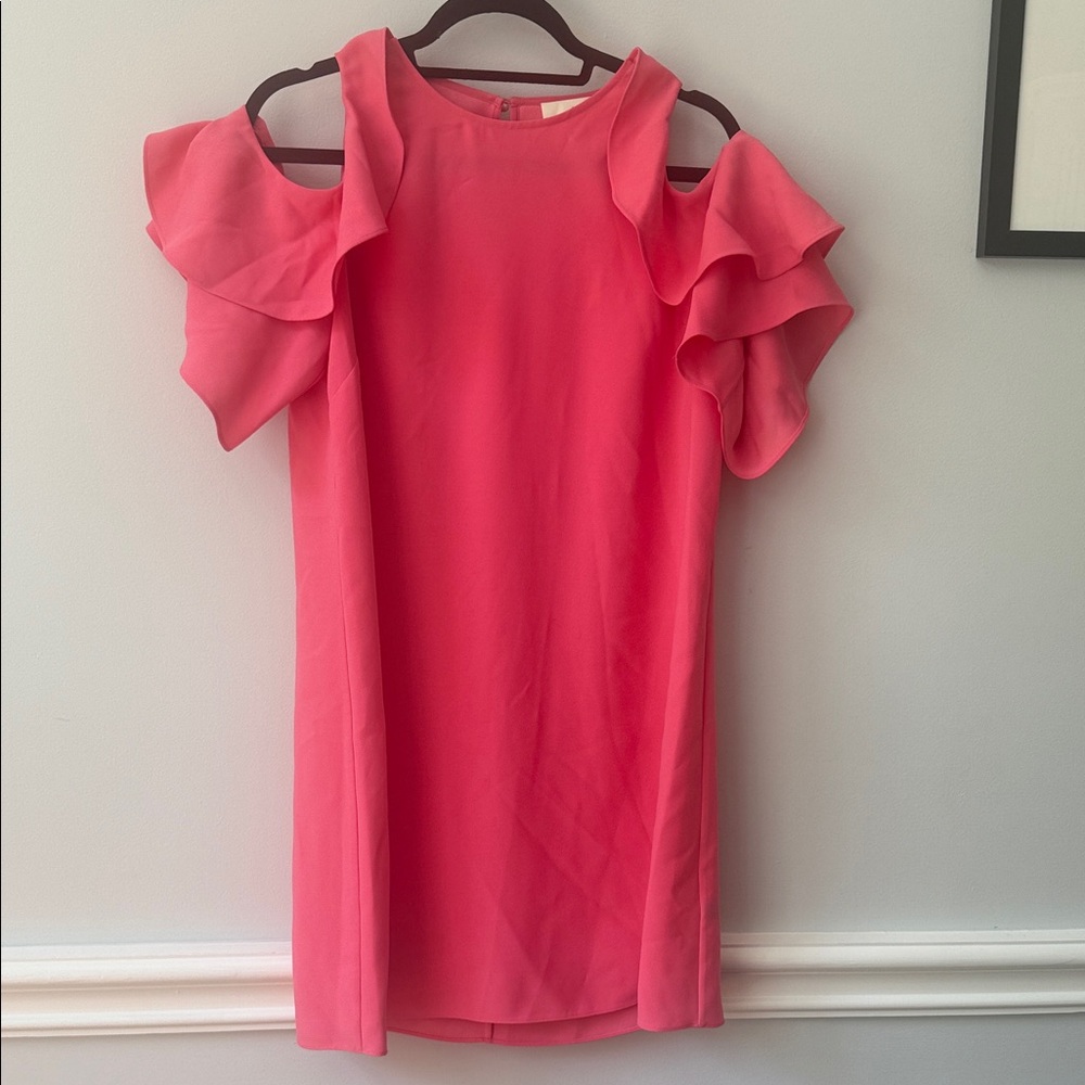 NW Kate Spade Vibrant Pink Cold Shoulder Dress
